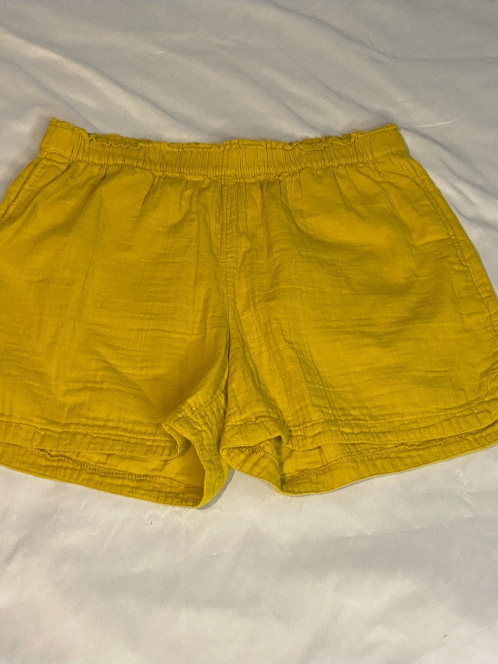 Womans Shorts by Old Navy Mustard Yellow Size XL 100% Cotton Elastic Waist New